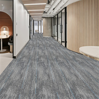Dalles de moquette résistantes aux taches, moquette murale pour les couloirs de bureaux, projets hôteliers
