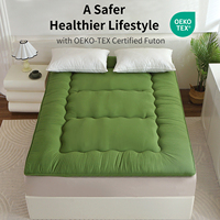 Matelas futon tatami matelassé en mousse à mémoire de forme Easyum 137x203cm 152x203cm, 200TC, toutes saisons, lavable en machine, pour lit domestique
