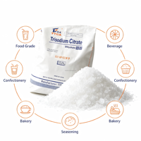 Citrate de trisodium dihydraté (E331) de qualité alimentaire certifié Halal, régulateur d'acidité et tampon de pH pour la boulangerie, les vins à faible teneur en alcool et les préparations instantanées