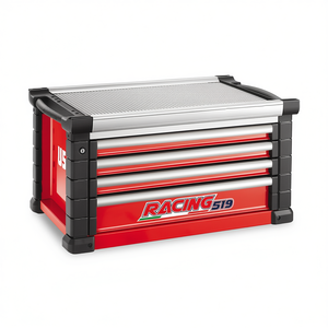 Gabinete de Herramientas Racing 519 con 4 Cajones, Rojo y Plateado, Organizador Metálico para Taller - Product Image 2