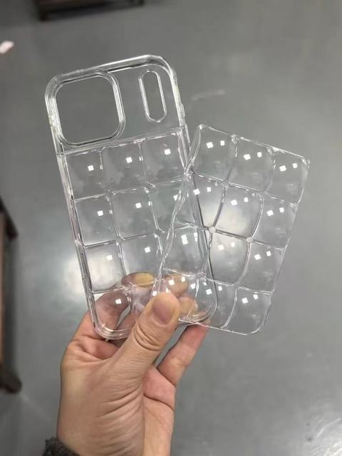 Colorful ice cube backpack shell 2-in-1 back panel detachable DIY accessory phone case