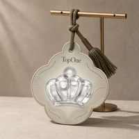 Pendentif Désodorisant Auto En Papier Et Acrylique Boîte Parfum Forme Taille Couleur Motif Et Senteur Personnalisés Cadeau