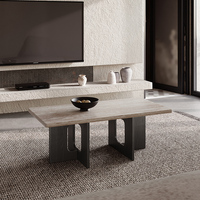 Table basse en bois MDF de style nordique, moderne et luxueuse, adaptée aux maisons, aux restaurants d'hôtels, aux cafés et aux salons