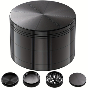 Popolare Grinder per <span class=keywords><strong>Erbe</strong></span> in Metallo da 2,5 Pollici (50MM), Monocolore, Portatile, Manuale, per Spezie Secche, in Acciaio Inossidabile - Product Image 2