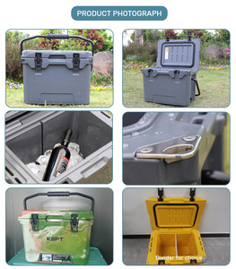 25Quart Hard Plastic Drink Food Grade Ice Chest Camo Cooler Box for <strong>Camping</strong> Rushed Rotomolded <strong>Storage</strong> <strong>Unit</strong> - Product Image 6