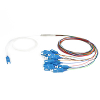 Pasokan HARGA TERBAIK 1*16 Optik Plc Splitter ABS Box SC/UPC SC/APC Splitter Fiber Optik