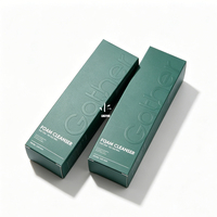 Cajas de Cartón Blancas Plegables para Empaque de Cosméticos y Cuidado de la Piel, Impresión Personalizada con Logotipo en Relieve