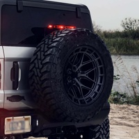 Velg Forged Monoblock Off-Road Custom 16 17 18 20 22 24 Inch Matte Black Rims 6x135 6x139.7 5x127 untuk Jeep Wrangler Ford Bronco