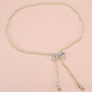 हस्तनिर्मित भारतीय मोती मोती मनके जांघ पेट श्रृंखला कमर - Product Image 5