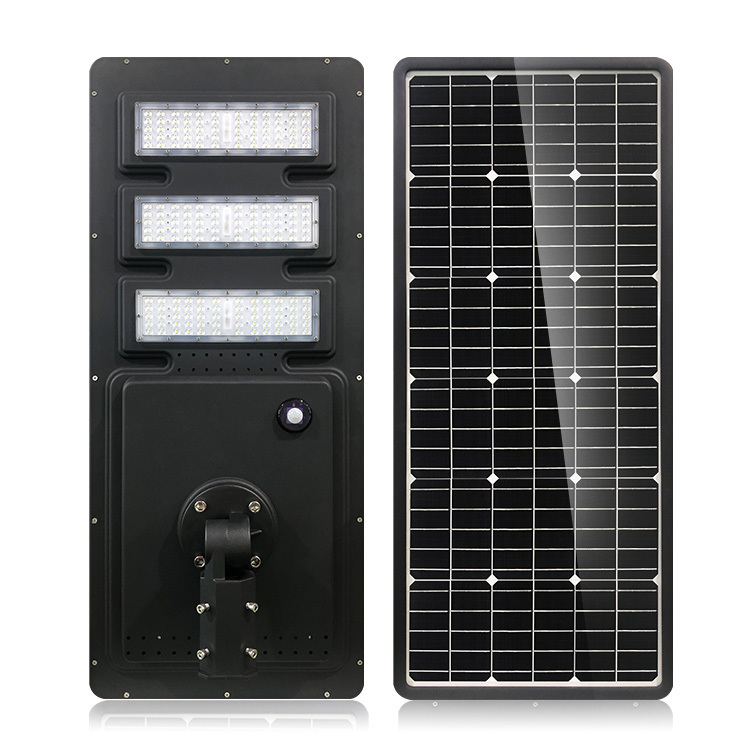 aire libre solar integrado luces led de alta potencia duradero solar integrada de las luces de la calle