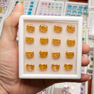 Wish Jewelry Prix de gros Pierres précieuses synthétiques CZ taillées dans un coussin en vrac Pierre 5A + <span class=keywords><strong>4K</strong></span> CZ Glace concassée Zircone cubique - Product Image 2