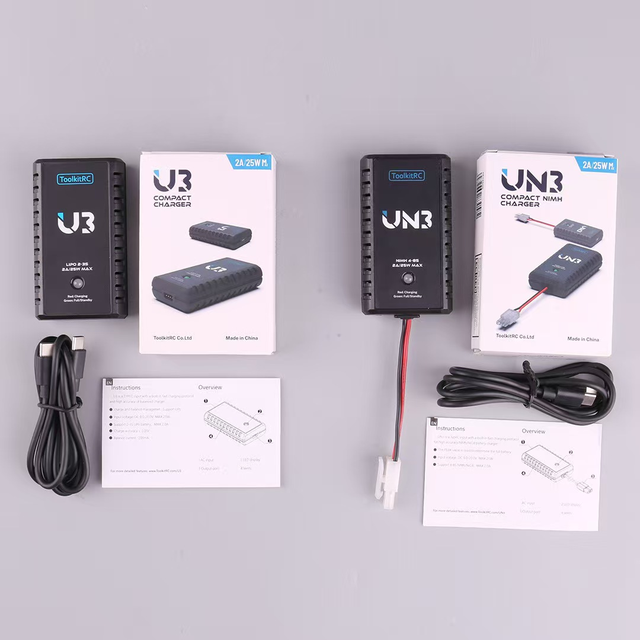 Touchscreen Foldable Charger, Dual-channel 8S Independent High-power Charger Compatible with Charging Devices