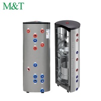 Pompe à chaleur air-eau certifiée CE, réservoir de chauffe-eau 200L, solaire/électrique, usage domestique, acier inoxydable, garantie 3 ans, monobloc