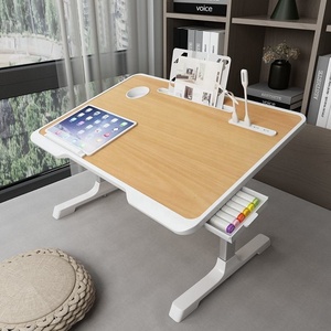 Table de lit réglable pour ordinateur portable, support pliable pour ordinateur portable <span class=keywords><strong>avec</strong></span> <span class=keywords><strong>tiroir</strong></span> de rangement pour manger - Product Image 6