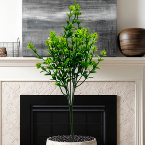 Piante Artificiali <span class=keywords><strong>di</strong></span> <span class=keywords><strong>Pioppo</strong></span> Verde all'Ingrosso, Decorazione Ecologica e Durevole per Casa, Parete, Scrivania, Matrimoni e Capodanno - Product Image 4