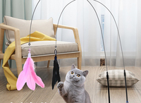 Jouet en forme de stylo Laser plumes Pour animal de compagnie, stylo Laser collant en Pu, poudre cataire herbe-aux-chats, Jouet de mouvement, poisson Betta, pince électrique, factice,