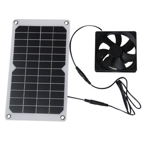 มาซูโยชิ มิตสึพัดลมแผงโซลาร์เซลล์ 10W 12V พัดลมดูดอากาศสำหรับสัตว์เลี้ยง ใช้พลังงานแสงอาทิตย์ สำหรับไก่ สุนัข แมว - Product Image 3