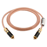 Câble d'interconnexion RCA ATAUDIO de haute qualité avec connecteurs OCC plaqués or pour DVD, CD, amplificateur, haut-parleur et microphone