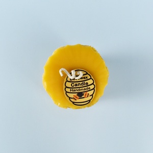 Bougie décorative en cire d'abeille pour la décoration de la maison, cadeau de fête avec motif abeille et tournesol - Product Image 2