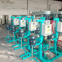 Disperseur pneumatique à grande vitesse entièrement en acier inoxydable portable monophasé personnalisé CE pour peintures, encre, huile, graisse, colorant de couleur