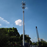 Farol Decorativo LED para Exteriores, Lámpara de Jardín, Poste de Acero Galvanizado en Caliente Q235B Q355B, Altura y Cantidad Personalizables