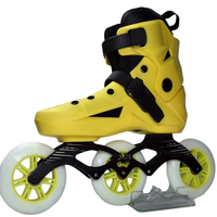 YSMLE Adult See More Chaussures de patins à roulettes en ligne avec trois roues, patins en ligne à 3 roues de grande taille