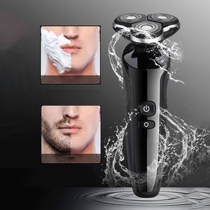 3-in-1 Men's <b>Mini</b> Rotary Electric Shaver USB Rechargeable 1200mAh Beard Trimmer Foil Razor for Body Face Household Use - Product Image 3