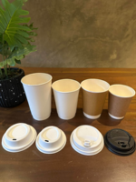Gobelets à café en papier à double paroi personnalisés en usine en Chine, gobelets à boissons chaudes jetables en papier, différentes tailles pour la vente en gros