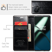 2023 étui de téléphone en cuir PU grain plissé CaseMe pour Oneplus11 pour Google Pixel Fold portefeuille étui de téléphone multifonction