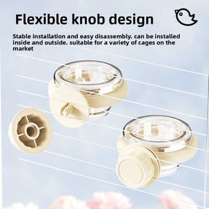 <span class=keywords><strong>Bebedero</strong></span> Automático Transparente para Pájaros, Loros y <span class=keywords><strong>Canarios</strong></span>, Comedero para Mascotas Pequeñas - Product Image 3