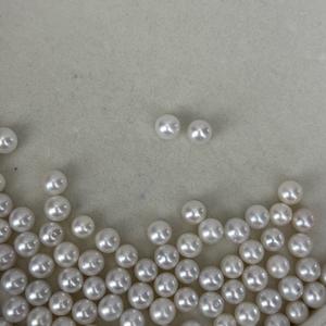 Perles d'Akoya d'eau de mer de 7-8 mm, perles de chanvre authentiques, couleur blanche, lumière intense, sans défaut, perles naturelles de Zhuji, vente en gros - Product Image 2