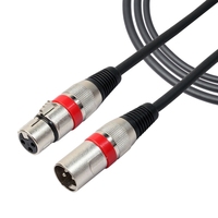 Câble audio micro blindé XLR mâle 3 broches vers XLR femelle de 5 m avec gaine en PVC pour connecter microphones et équipement de studio