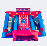 Stand de jeu gonflable écologique pour enfants, jeu de lancer d'anneaux pour fête en plein air, foire, amusement, taille personnalisable