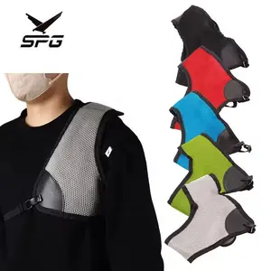 Archery Chest Guard Adjustable Belt and Buckles Shooting Bow Chest Protective Nylon Mesh Chest Protector