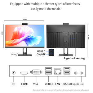 Sharerdp phổ biến nhất máy tính 12th Gen Intel Core i3 12100 8GB RAM 512GB SSD wifi thông minh PC tất cả trong một PC Chassis 23 inch - Product Image 3