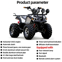Quad tout-terrain Little Bull, quad à quatre roues, essence, adulte, 125cc, transmission à différentiel, tout terrain