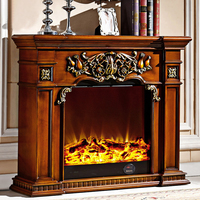 Cheminée électrique encastrée à la flamme simulée Décoration de la maison Noyaux de cheminée décoratifs Armoires d'ornement de cheminée personnalisées