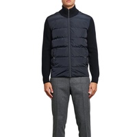 Blouson d'hiver hybride de haute qualité pour homme, imperméable, coupe-vent, écologique, réversible, patchwork, col montant, OEM