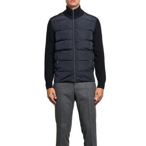 Veste bomber d'hiver hybride de haute qualité pour hommes, imperméable, coupe-vent, chaude, col montant, service OEM, fabrication directe, conception de logo sur le devant - Product Image 3