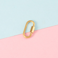 Connecteurs en forme de U fermoirs de mousqueton à vis de verrouillage de boucle en acier inoxydable pour la fabrication de bijoux