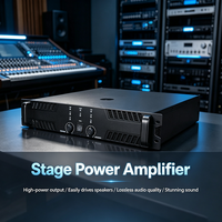 Amplificateur de puissance audio 2U haute efficacité, amplificateur de scène professionnel, faible distorsion pour système de sonorisation live professionnel