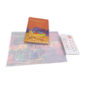 Porta Passaporto Personalizzato in PVC Morbido, Custodia Impermeabile in Plastica per Passaporto, Portafoglio Sottile da Viaggio per Carte e Documenti d'Identità - Product Image 3