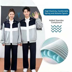 521004M Comfortabele polyester mix schooluniform voorjaar herfst activewear trainingspak voor kinderen dagelijks gebruik - Product Image 2