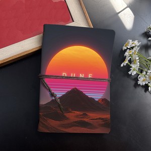 Cuaderno A6 con colgante decorativo, regalo de incorporación perfecto para nuevos empleados para darles la bienvenida con Sun Mountains Desert "<span class=keywords><strong>DUNE</strong></span>" t - Product Image 2