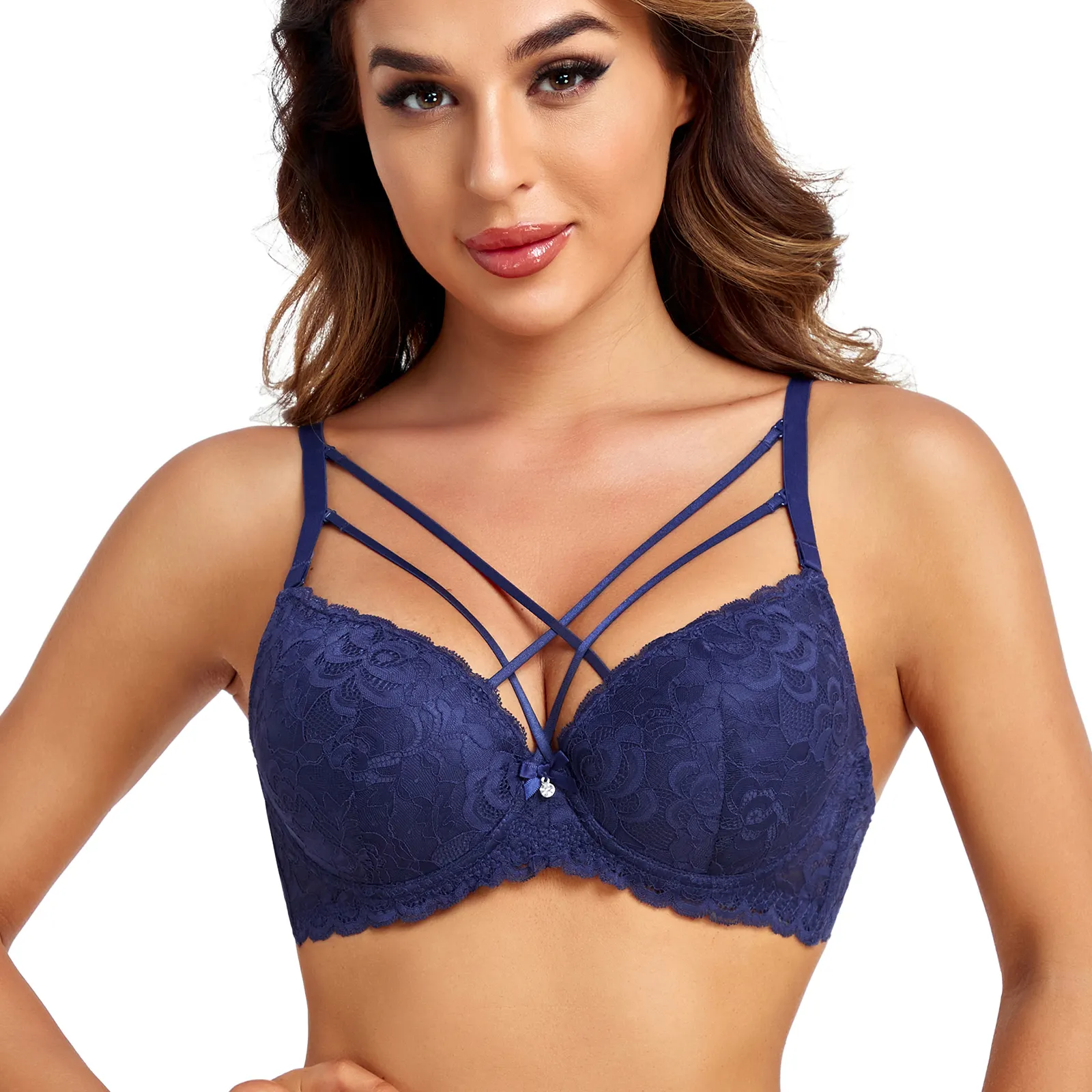 BINNYS Ladies Lace Ropa Interior Lenceria Lingerie Brassier Braltette Sujetador Soutien Gorge Push Up B Cup Bra For Women