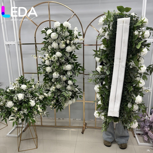 Venta Directa de Fábrica LEDA, Bola de Flores de 60 cm, Bolas de Rosas Blancas, Centros de Mesa para Bodas y Fiestas, Decoración - Product Image 5