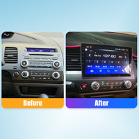Radio Mobil untuk Honda Civic 2004-2011 2Din Android Autoradio Stereo Mobil DVD GPS Navigasi Player Multimedia Android Auto Carplay