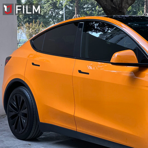 Film adhésif pour voiture YAJIU Super Gloss Mclaren Orange Wrap <span class=keywords><strong>Vinyl</strong></span> Hight Gloss, <span class=keywords><strong>papier</strong></span> d'emballage pour voiture, échantillon gratuit, film adhésif à effet de changement de couleur - Product Image 4