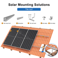 Support de fixation solaire réglable pour toit en tuiles, système de montage de panneaux solaires haute résistance pour installation photovoltaïque