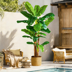 Bananier Artificiel Réaliste, Plantes Tropicales pour l'Extérieur/le <span class=keywords><strong>Jardin</strong></span>, Décoration Intérieure - Product Image 5